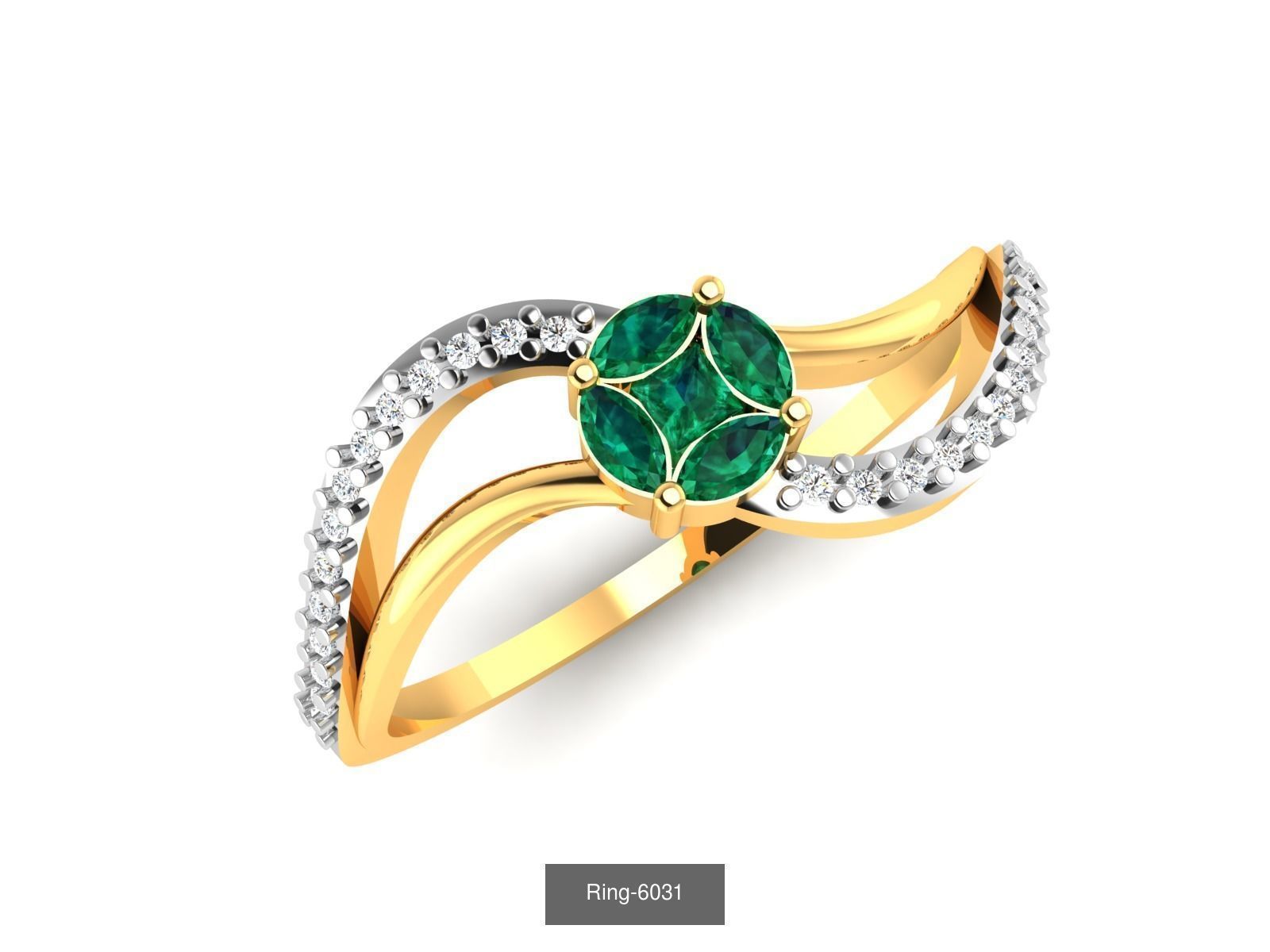 106 Gemstone Rings 3dm renders details 3D Model Collection_68