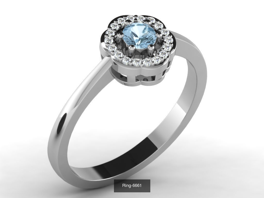 106 Gemstone Rings 3dm renders details 3D Model Collection_93