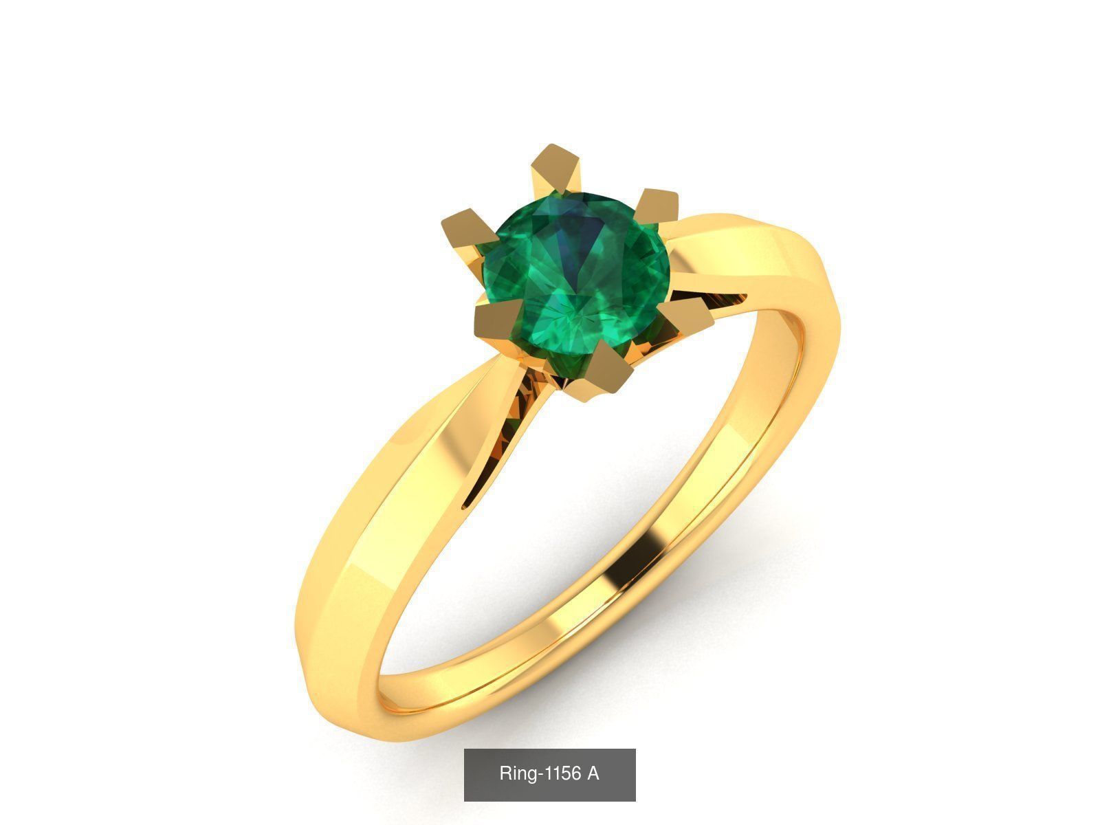 106 Gemstone Rings 3dm renders details 3D Model Collection_36