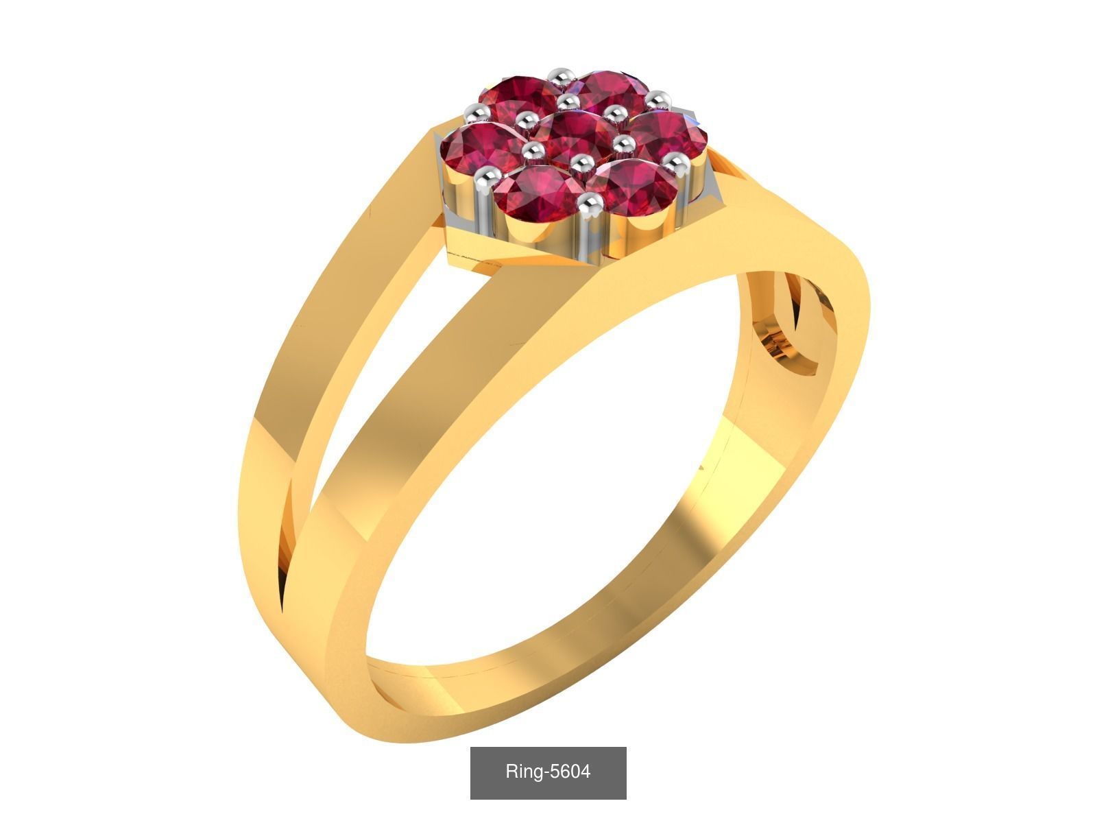 106 Gemstone Rings 3dm renders details 3D Model Collection_7