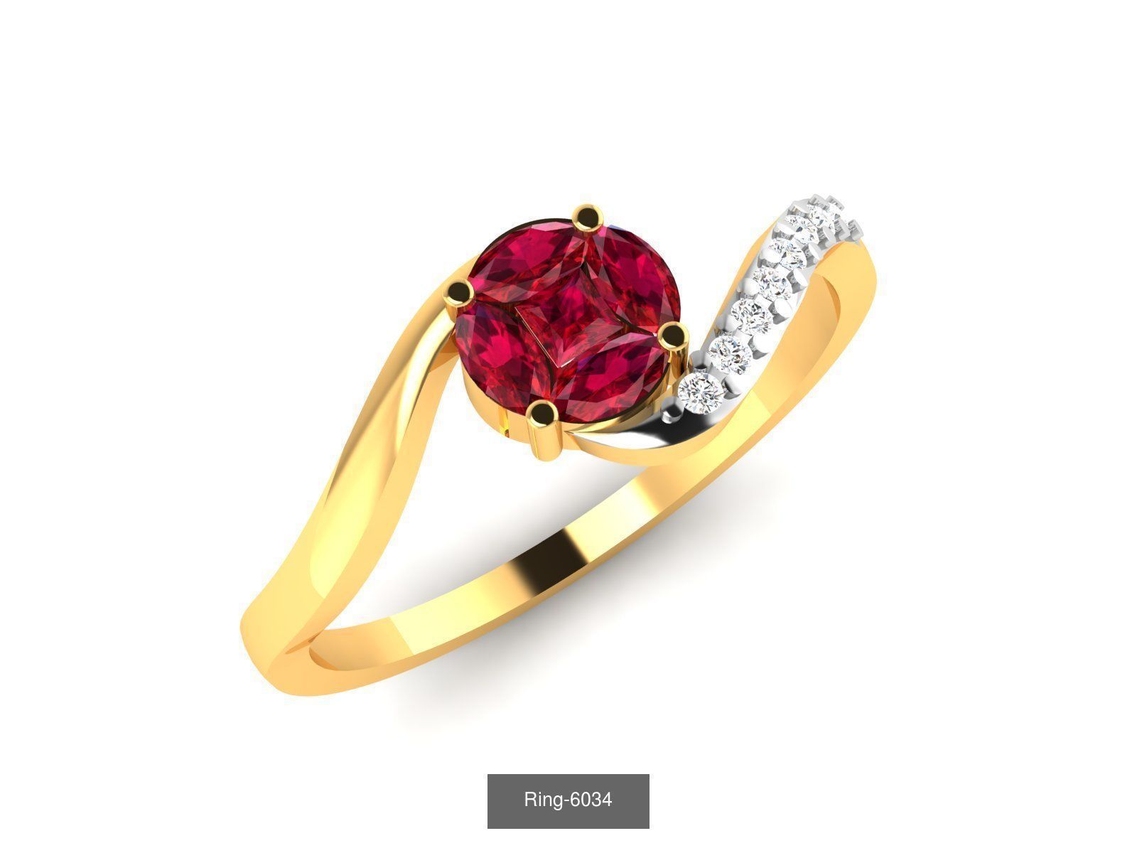 106 Gemstone Rings 3dm renders details 3D Model Collection_66