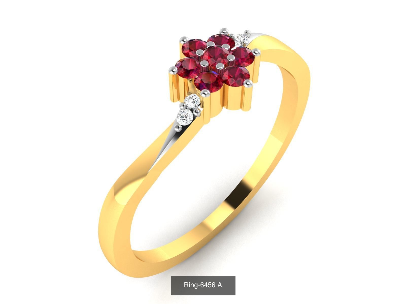 106 Gemstone Rings 3dm renders details 3D Model Collection_108