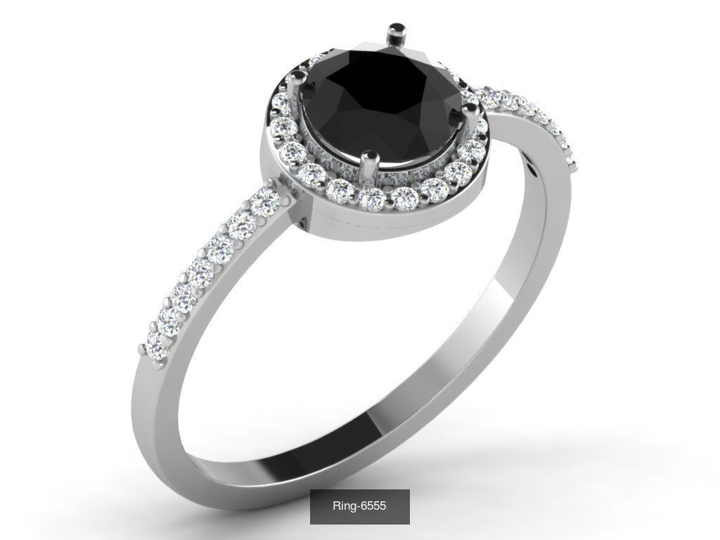 106 Gemstone Rings 3dm renders details 3D Model Collection_102