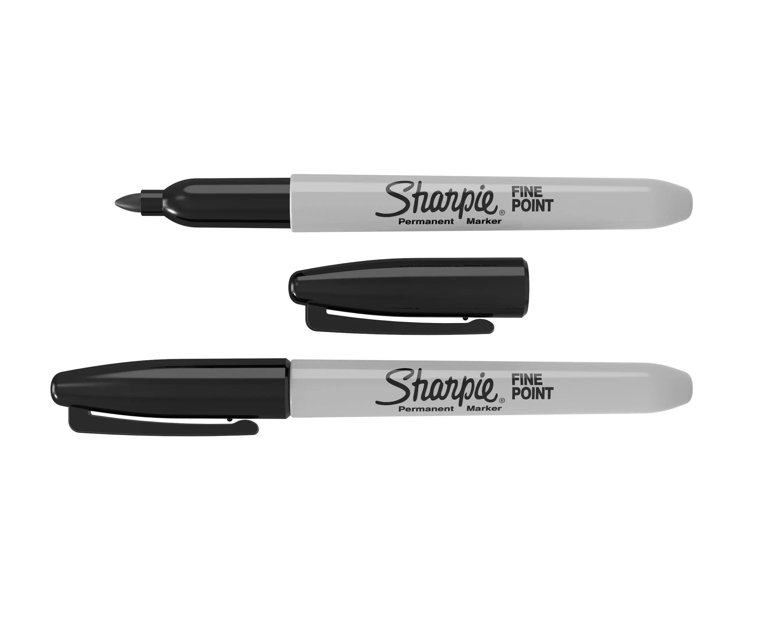 Sharpie Fine Point Permanent Marker 3D model_0