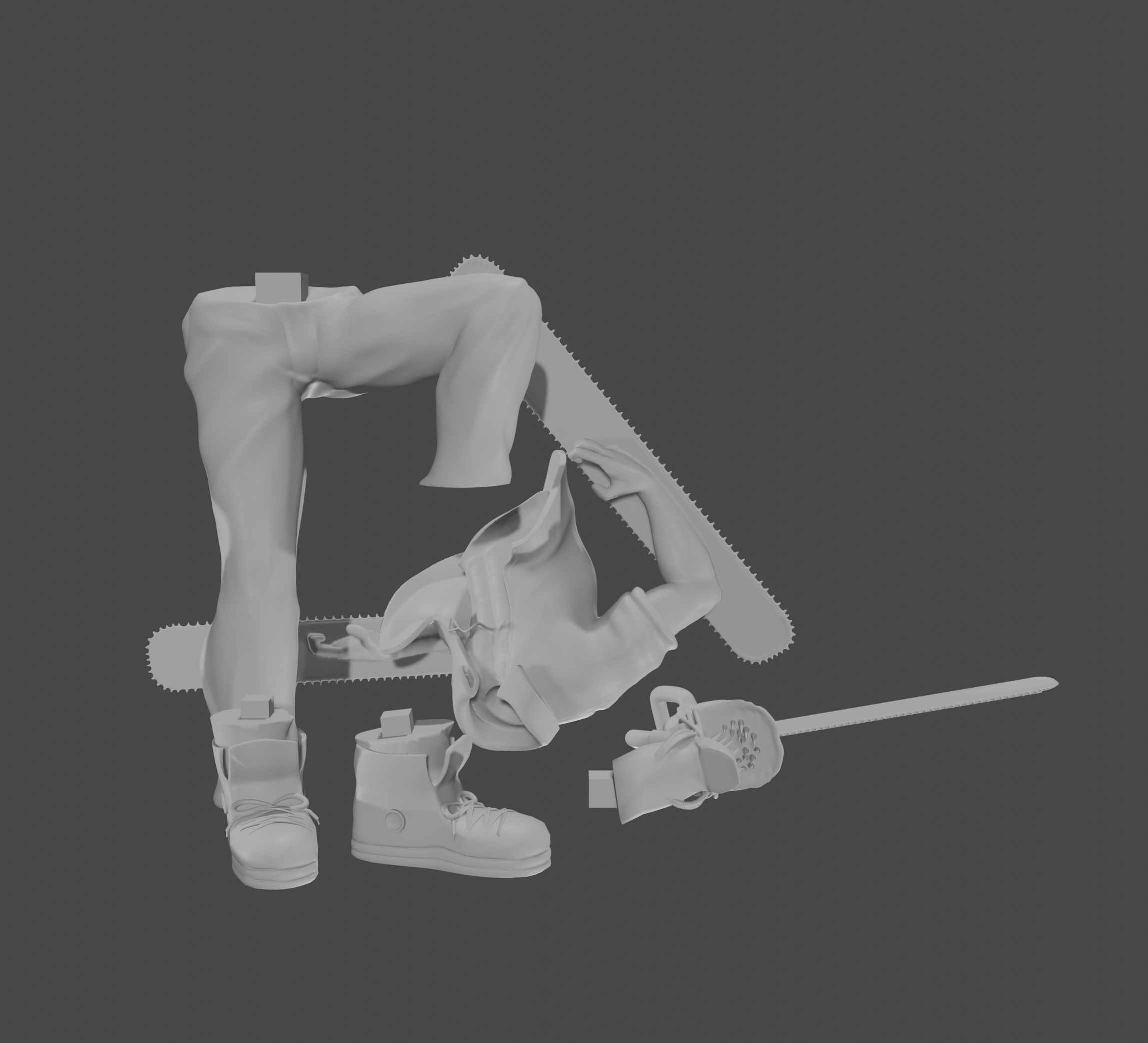 Denji Chainsaw Man PRINT READY 3D print model_7