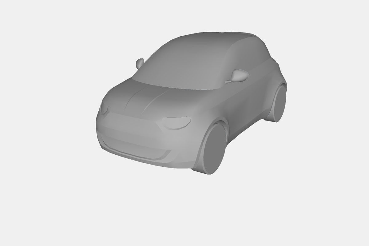 Fiat 500 Cabrio la Prima 2020 Low-poly 3D model_20