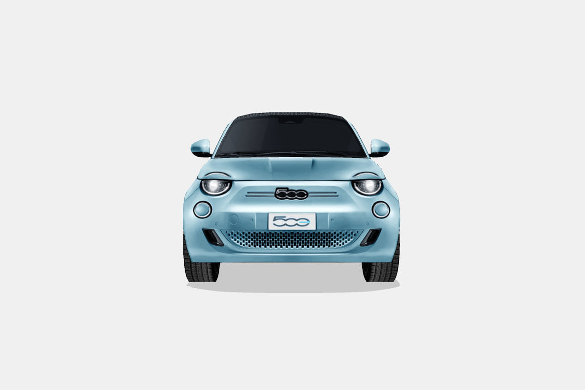 Fiat 500 Cabrio la Prima 2020 Low-poly 3D model_3