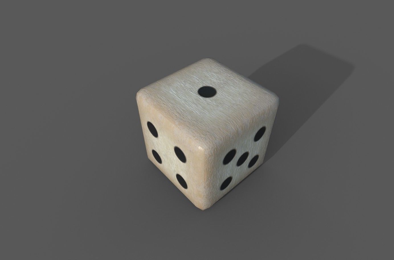 Playing Dice Low-poly 3D model_4