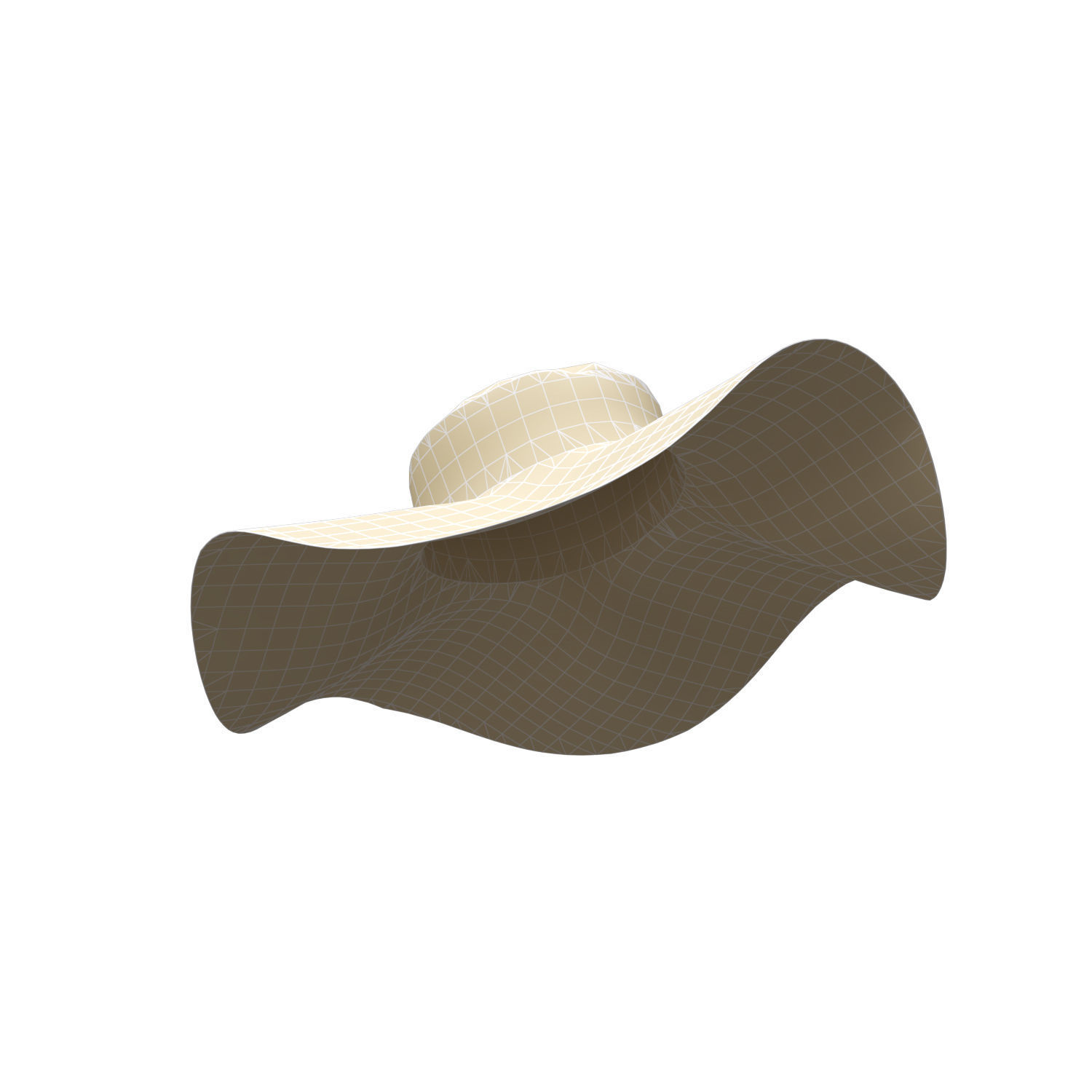 sun hat 3D model_9