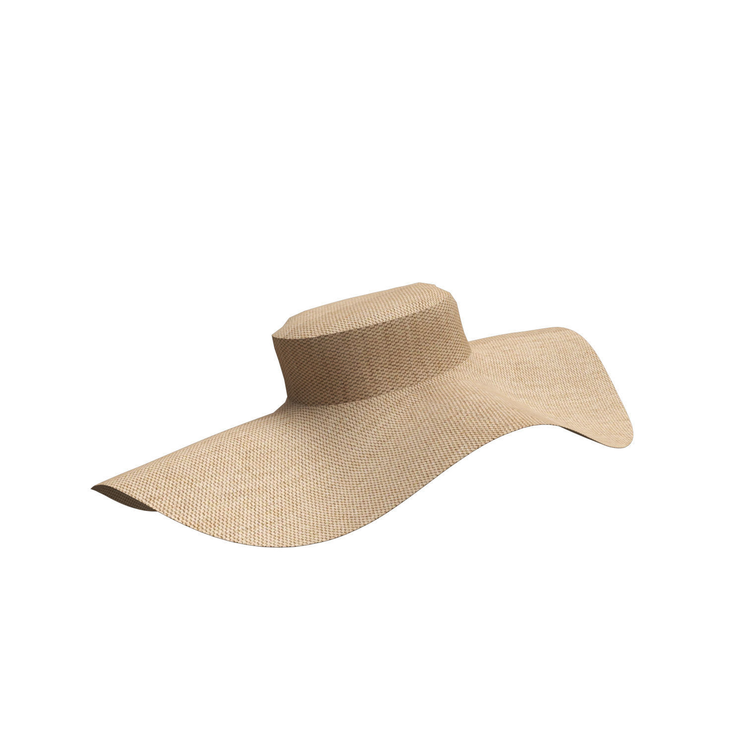 sun hat 3D model_7