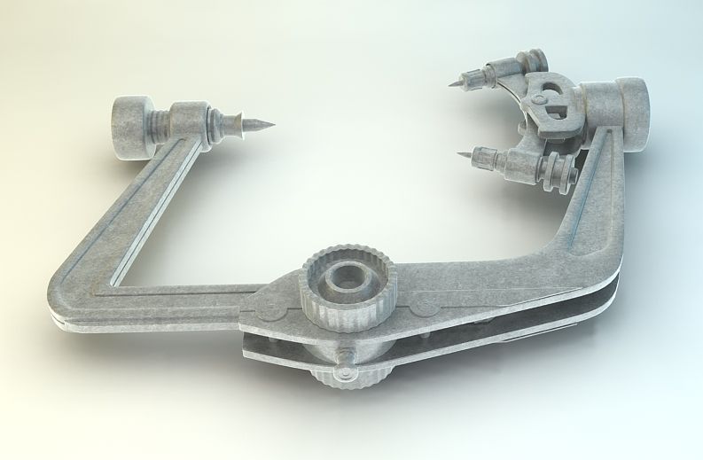 Mayfield Skull Clamp Model 3D model CGTrader