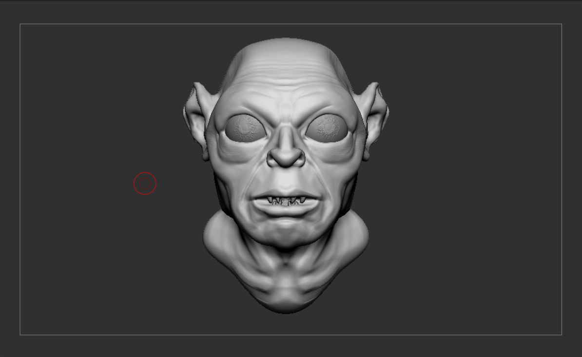 Gollum 3D print model_3