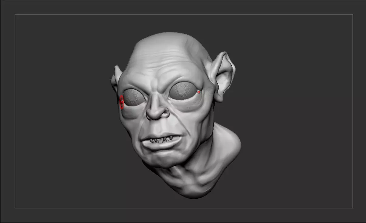 Gollum 3D print model_0