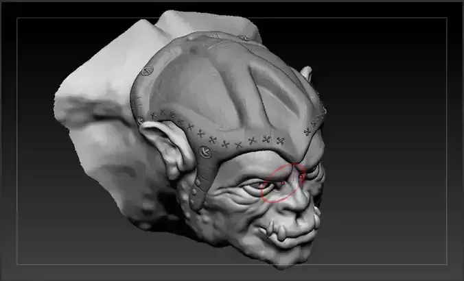 Cabeza de Orco 3D print model
