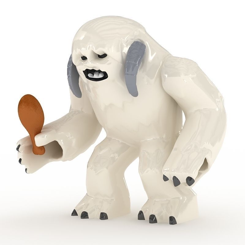 LEGO Minfigure Wampa 3D model_1