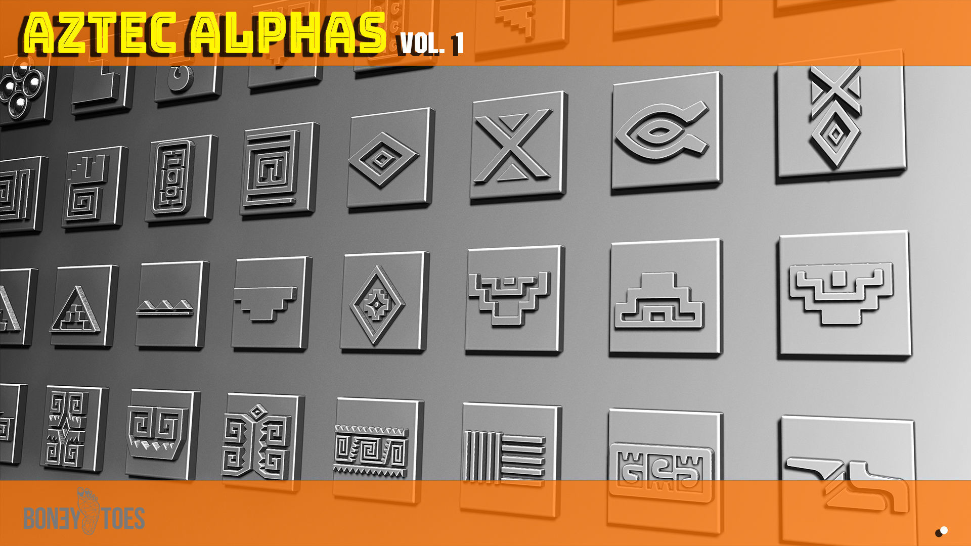 Aztec ALPHA BRUSHES Volume 1 3D model_6