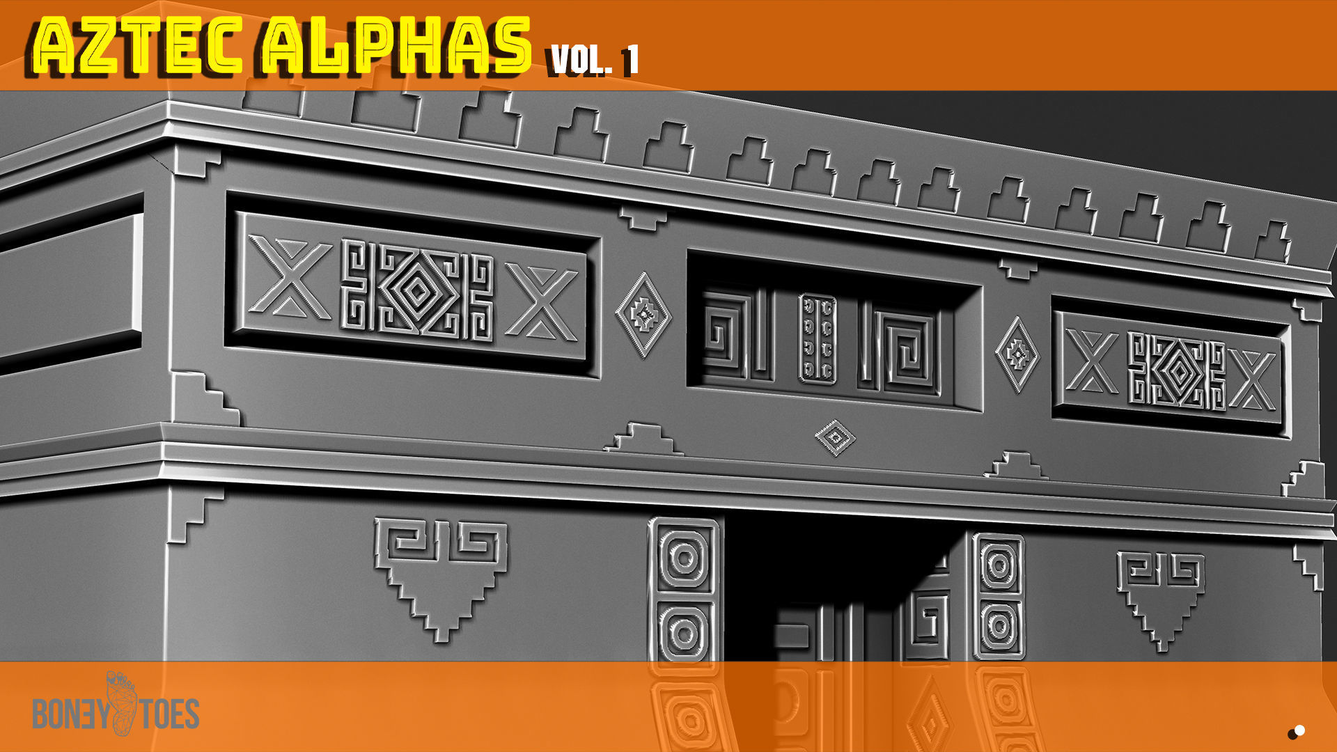 Aztec ALPHA BRUSHES Volume 1 3D model_7