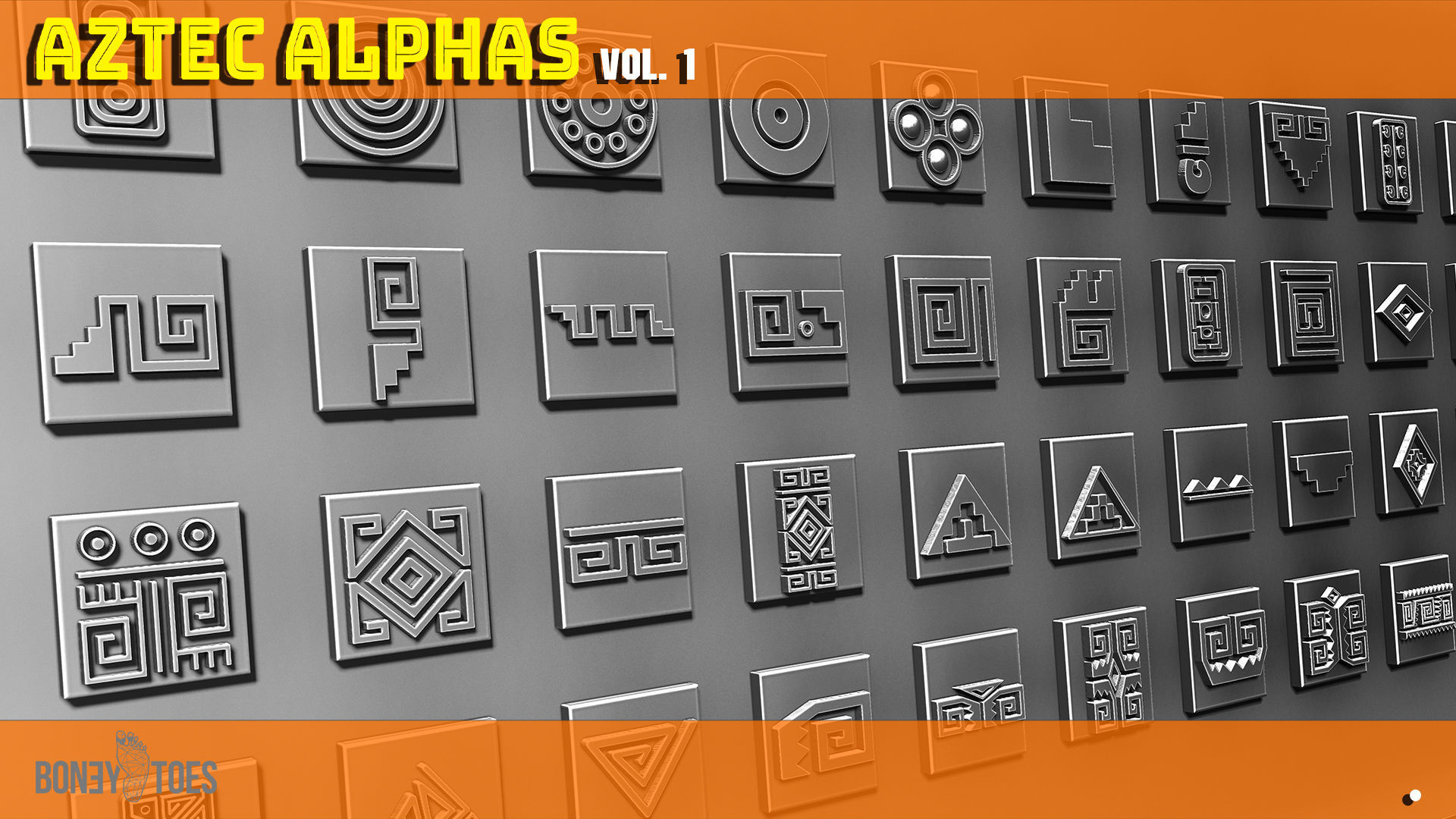 Aztec ALPHA BRUSHES Volume 1 3D model_4