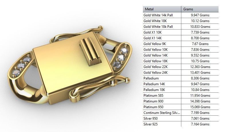 12MM MIAMI CUBAN LINK CHAIN DIAMOND 3D print model_4