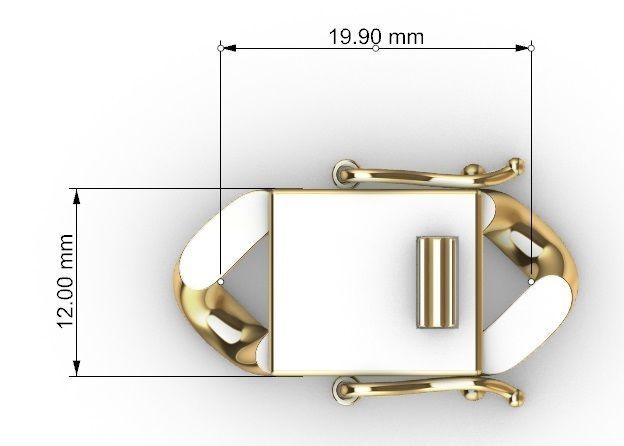 12MM MIAMI CUBAN LINK CHAIN DIAMOND 3D print model_8