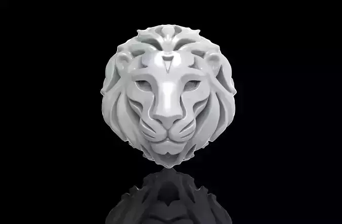 Lion Face 3D print model