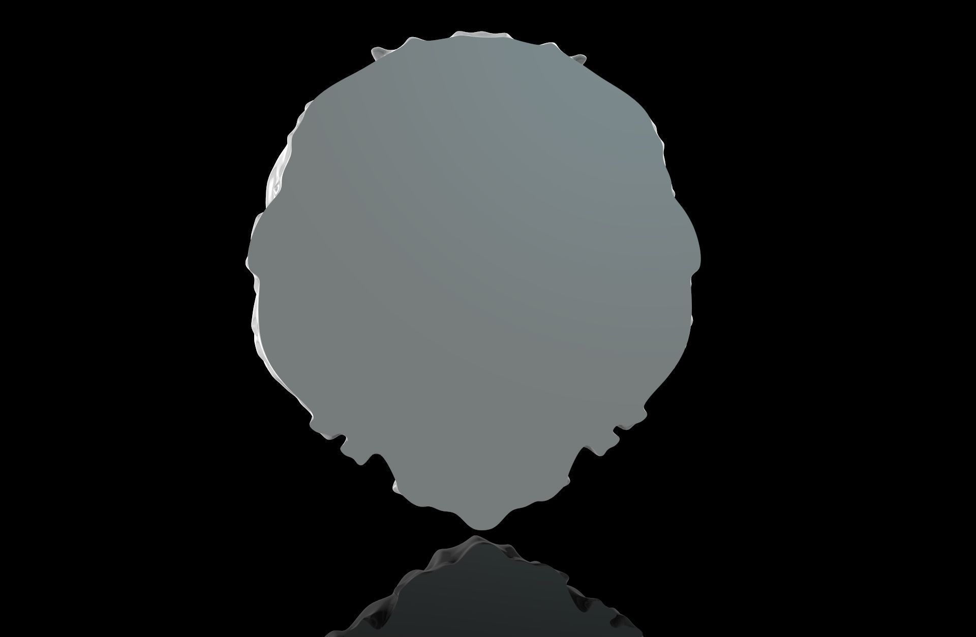 Lion Face 3D print model_3