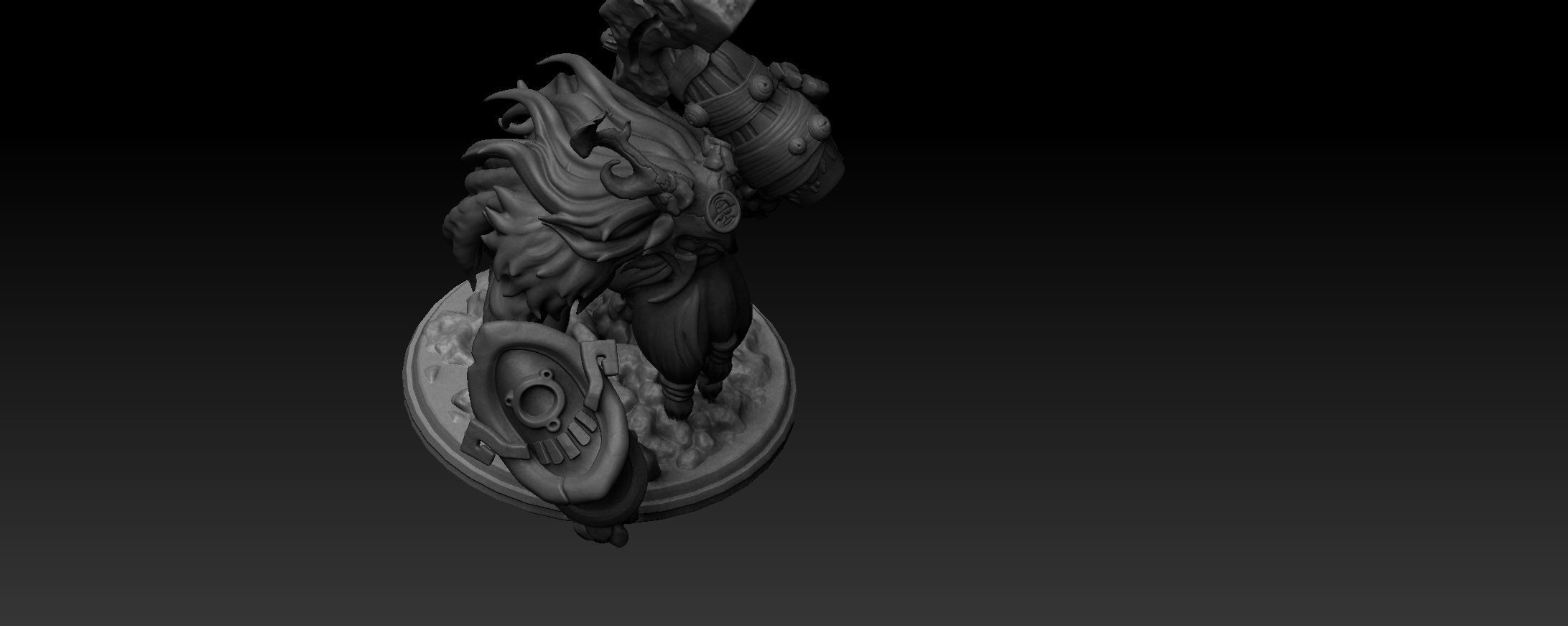 Dota 2 Earth Shaker Arcana Planet Fall 3D print model_3
