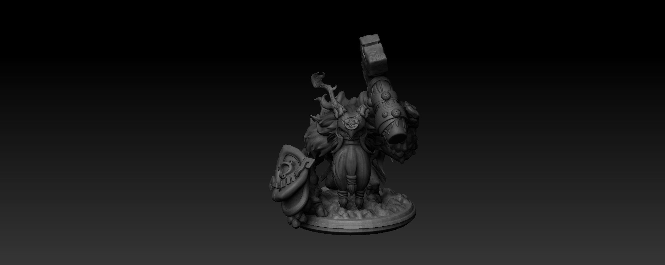 Dota 2 Earth Shaker Arcana Planet Fall 3D print model_2