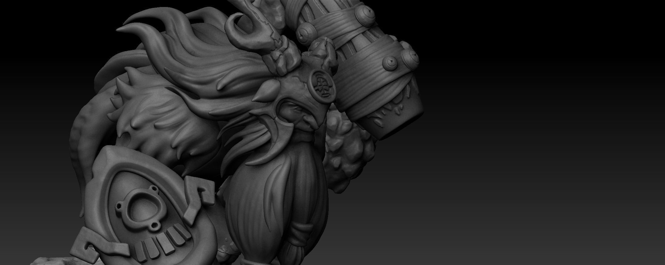 Dota 2 Earth Shaker Arcana Planet Fall 3D print model_1
