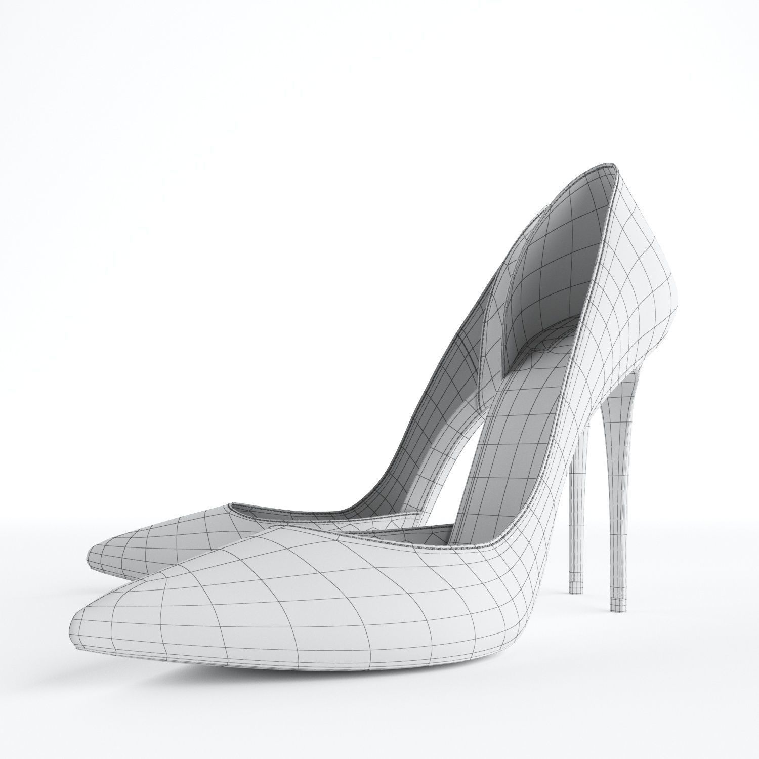 Christian Louboutin Iriza 100mm High Heels 3D model_20