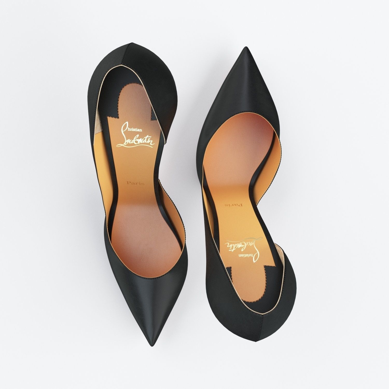 Christian Louboutin Iriza 100mm High Heels 3D model_11