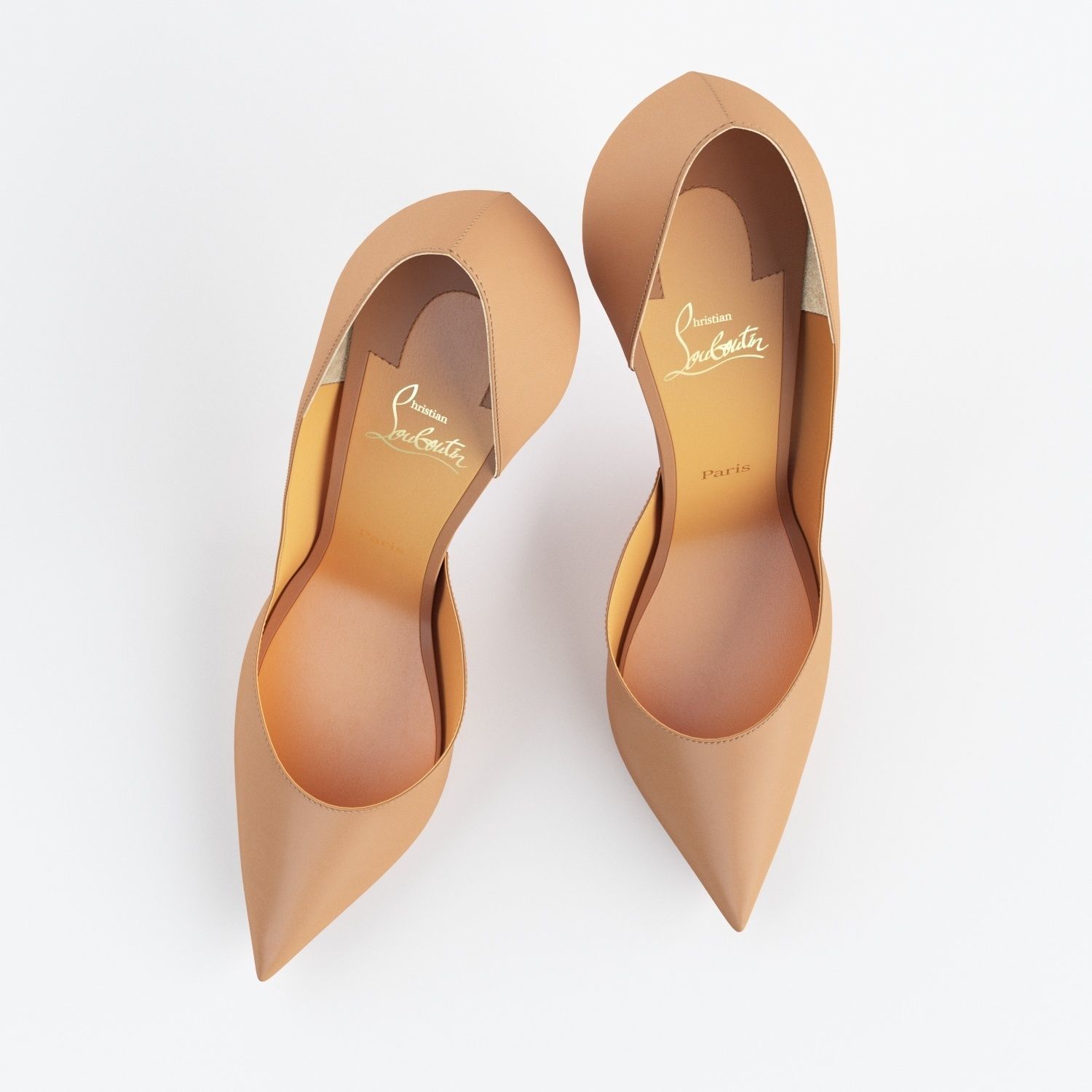 Christian Louboutin Iriza 100mm High Heels 3D model_17