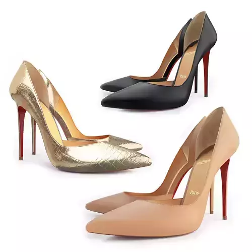 Christian Louboutin Iriza 100mm High Heels 3D model