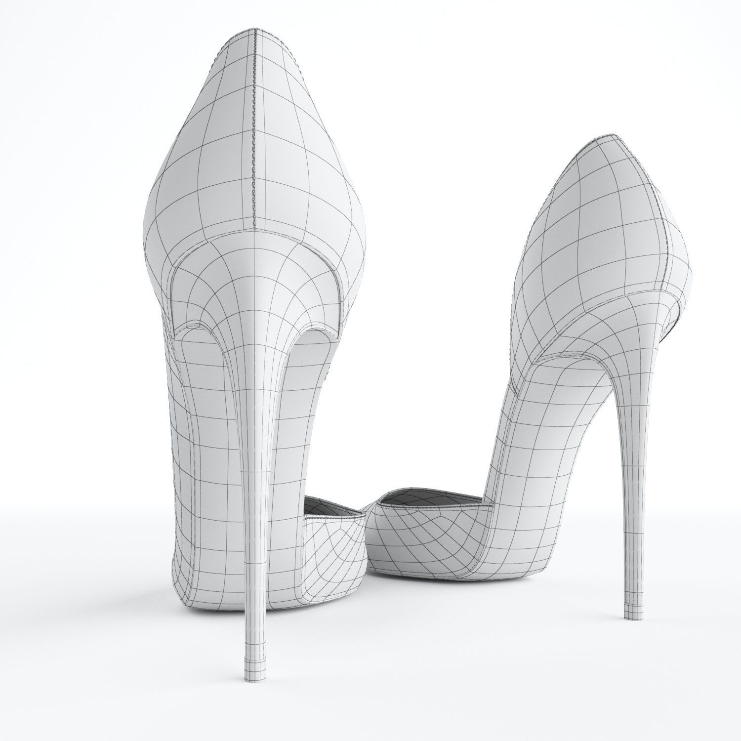 Christian Louboutin Iriza 100mm High Heels 3D model_22