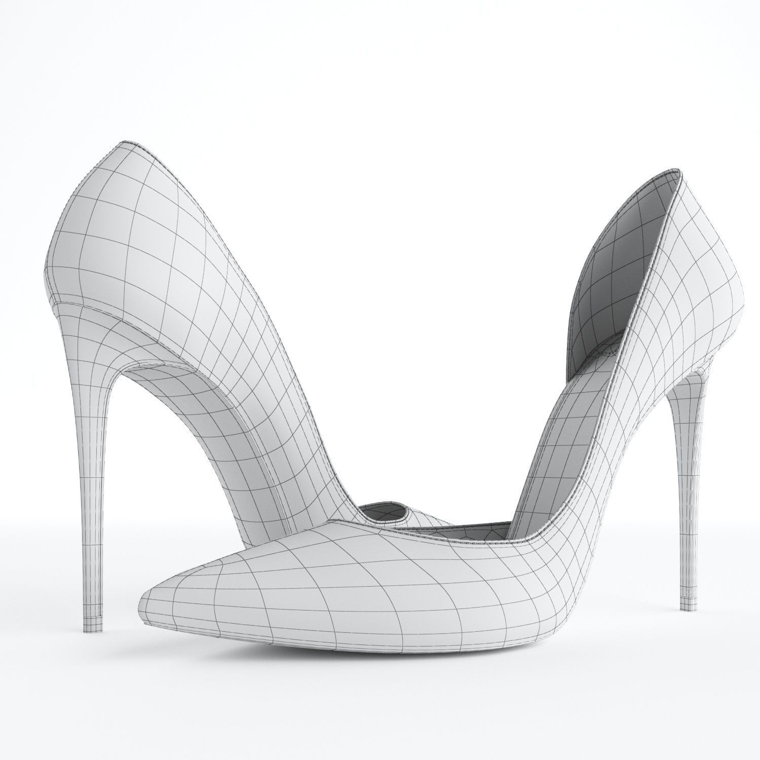 Christian Louboutin Iriza 100mm High Heels 3D model_21