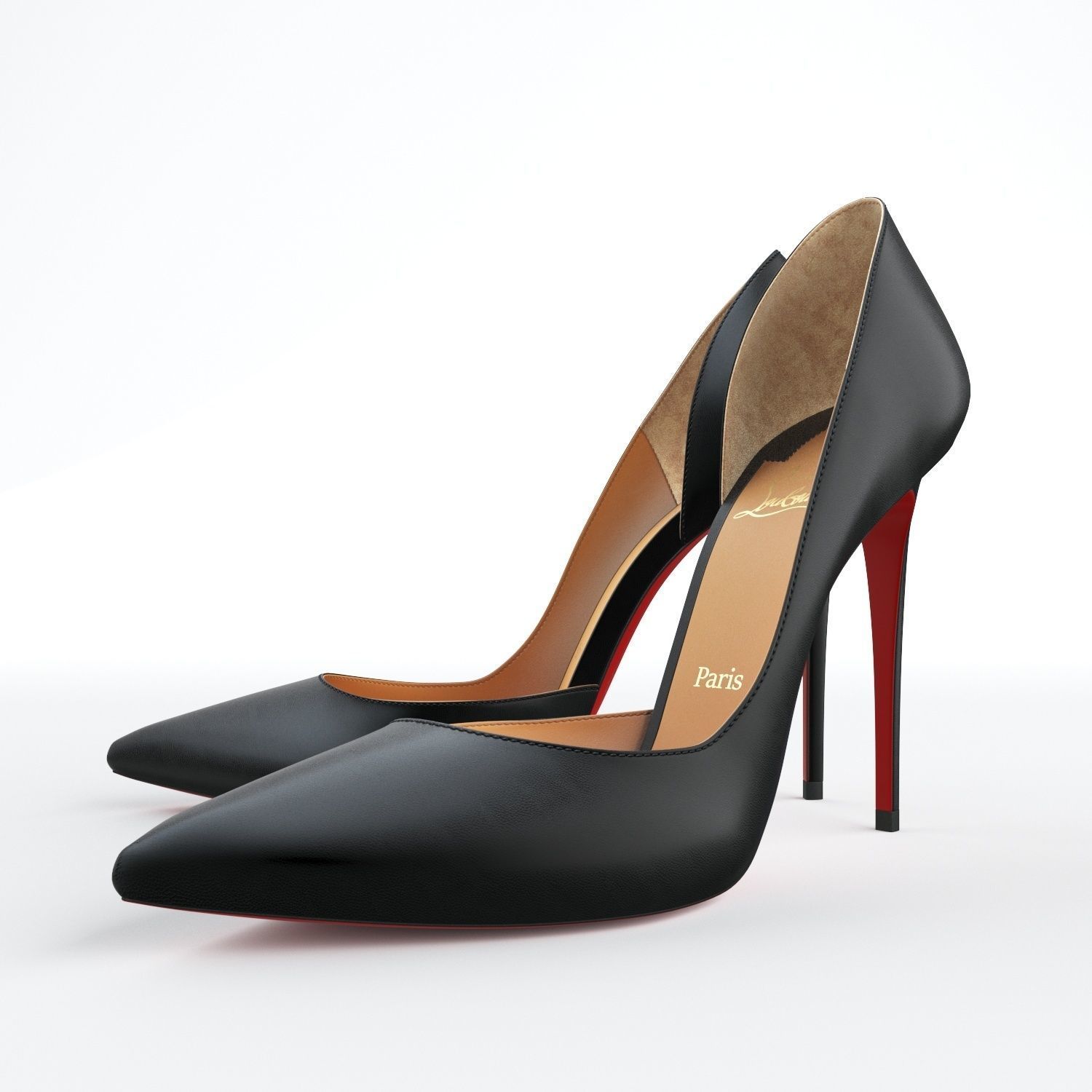 Christian Louboutin Iriza 100mm High Heels 3D model_8