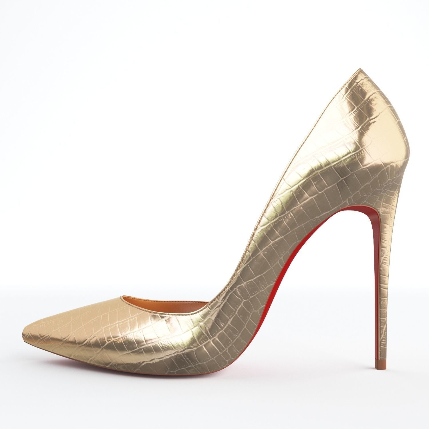 Christian Louboutin Iriza 100mm High Heels 3D model_6