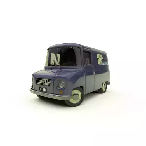 Cartoon Cargo Truck Low-poly 3D model