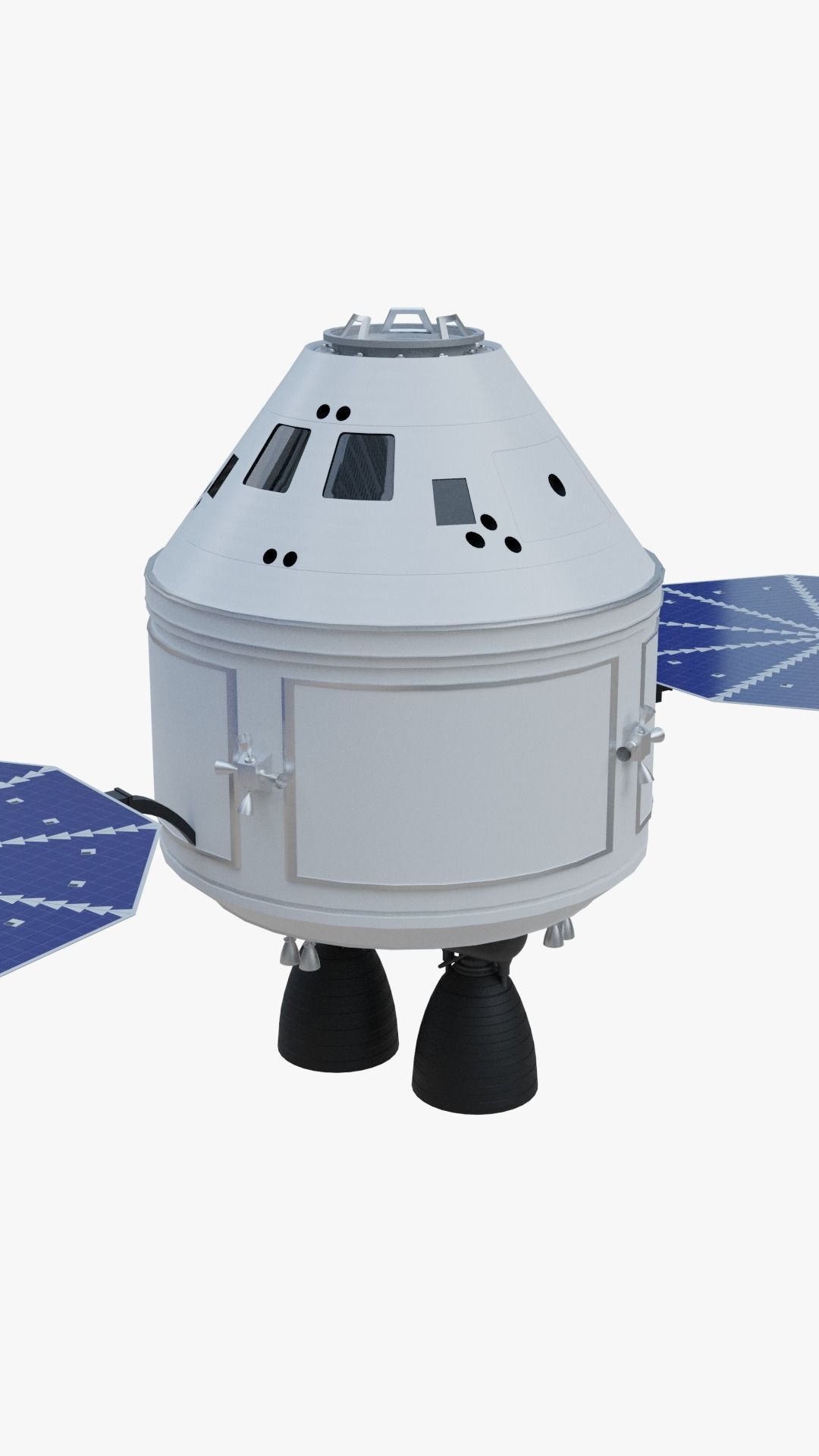 Ares 1 NASA Rocket Low-poly 3D model_10