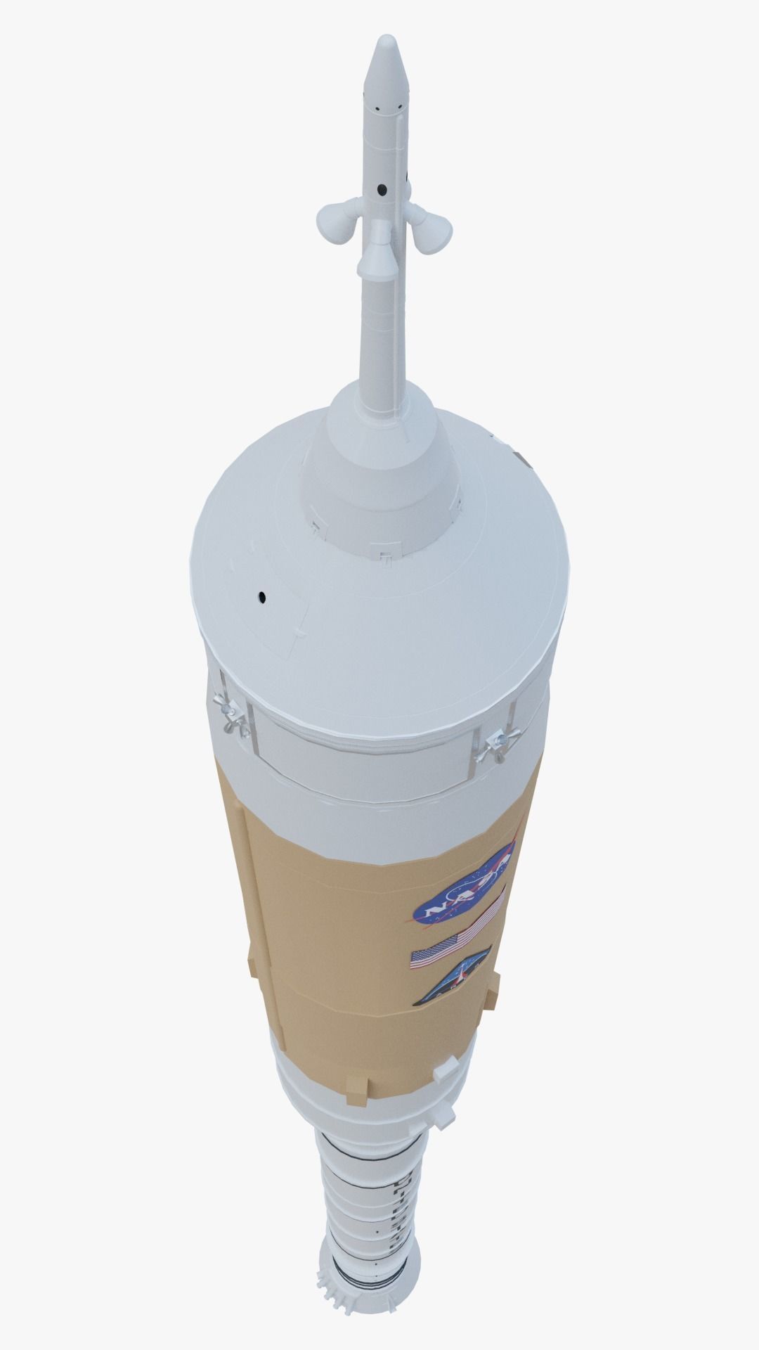Ares 1 NASA Rocket Low-poly 3D model_14