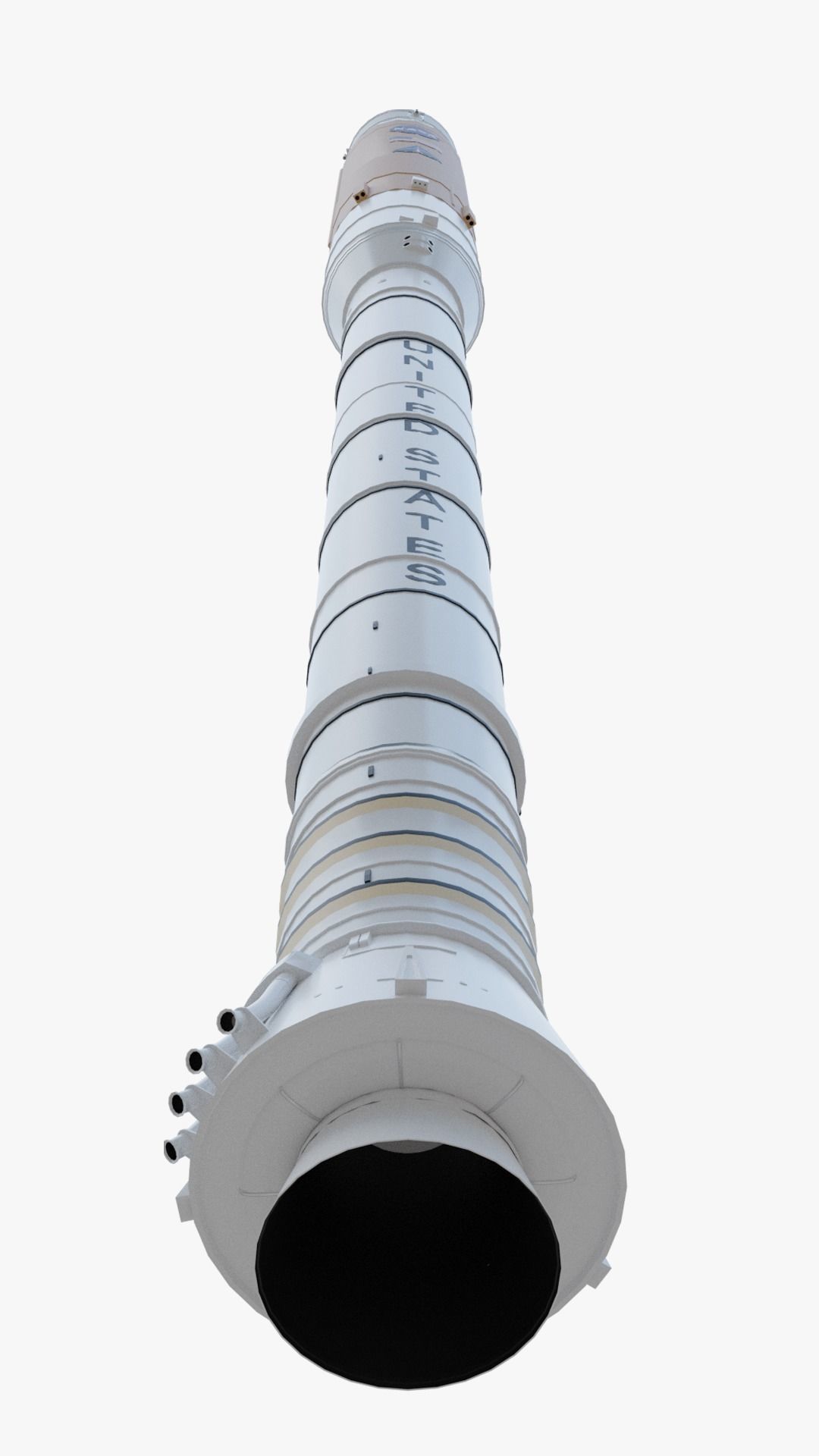 Ares 1 NASA Rocket Low-poly 3D model_7