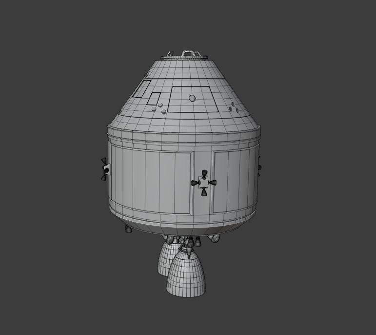 Ares 1 NASA Rocket Low-poly 3D model_18