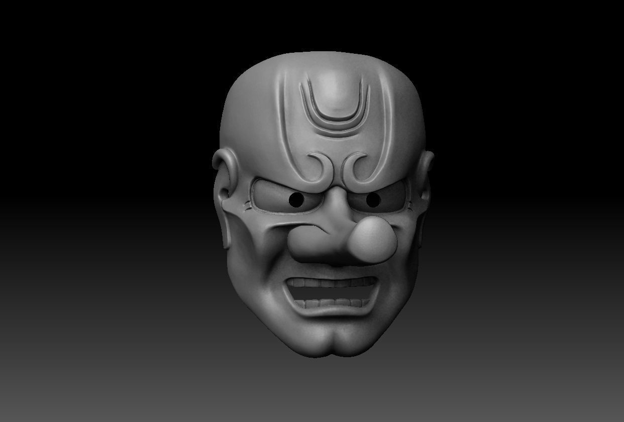TENGU MASK 3D print model_1