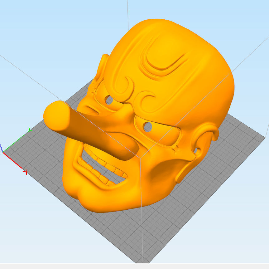 TENGU MASK 3D print model_7