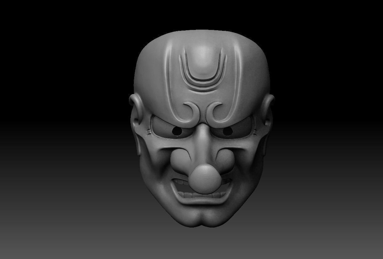 TENGU MASK 3D print model_2