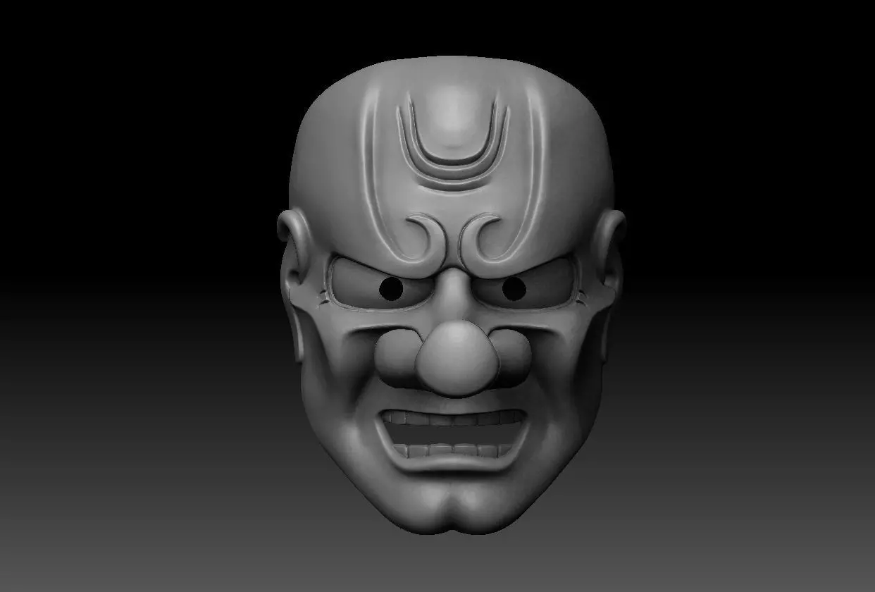 TENGU MASK 3D print model_0