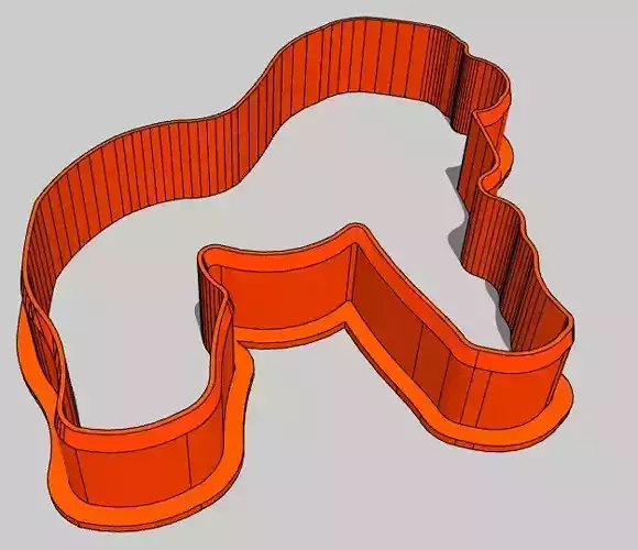 Gorilla Cookie Cutter 3D print model