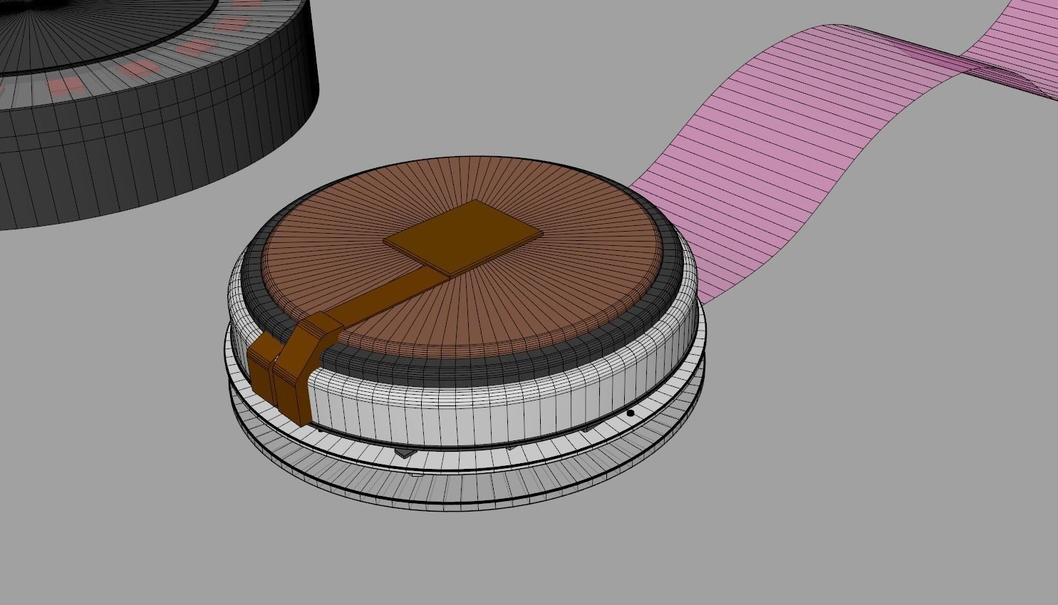 Neuralink with Charger 3D model_5