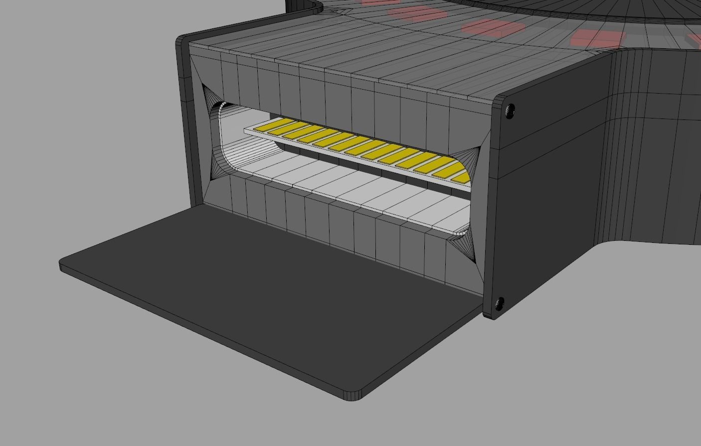 Neuralink with Charger 3D model_9