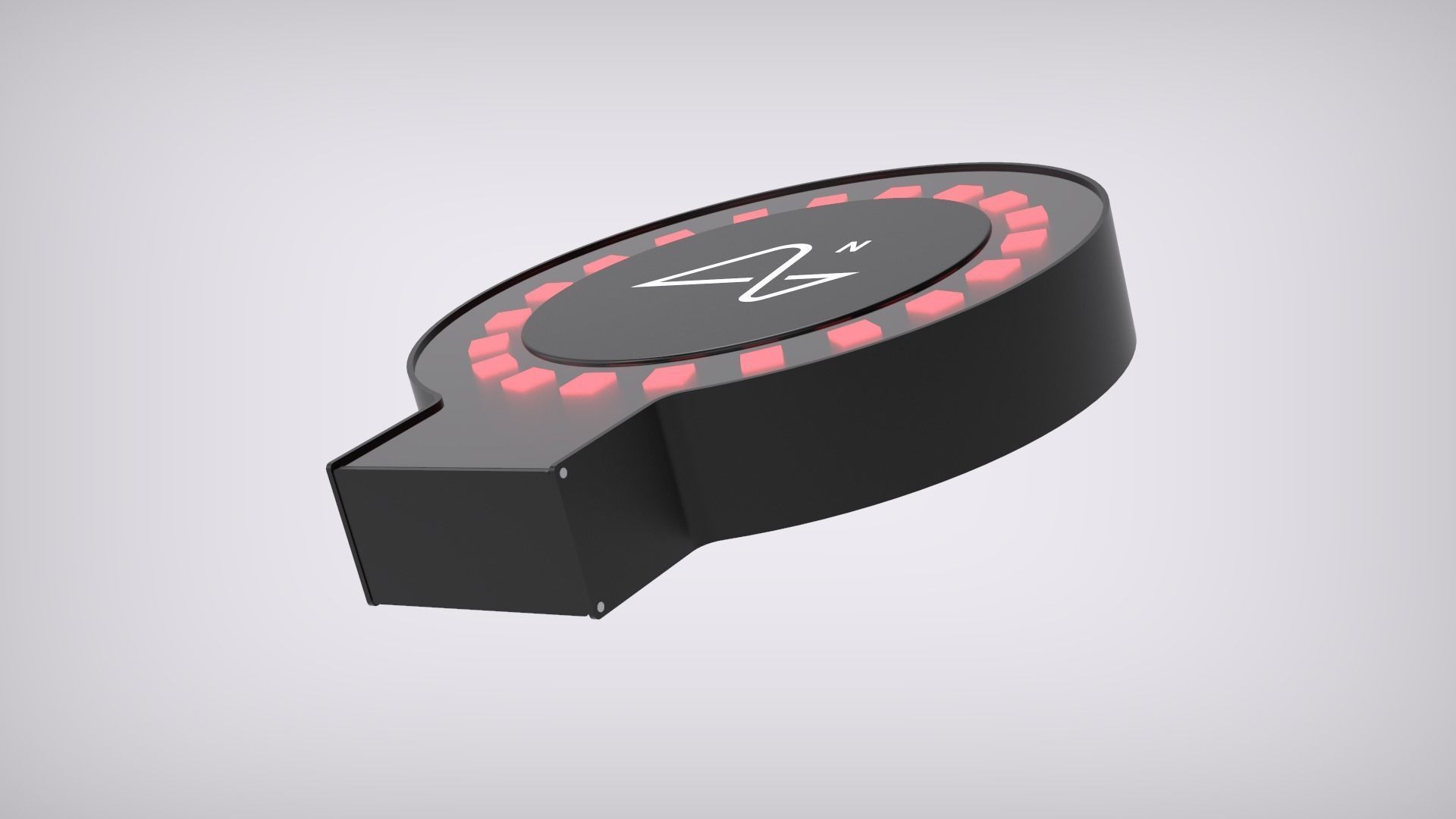 Neuralink with Charger 3D model_3